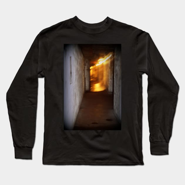 Battery Mishler like a corridor through time Long Sleeve T-Shirt by DlmtleArt